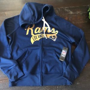 New Los Angeles Rams Zip Up Hoodie